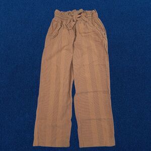 Senna Sky Pants Womens XS Brown Stripes Indie Scandinavian Breathable Pull On